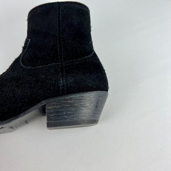 Saint Laurent YSL Lukas Womens Ankle Boots Black Suede Western size EU 36 US 6 - Picture 13 of 16